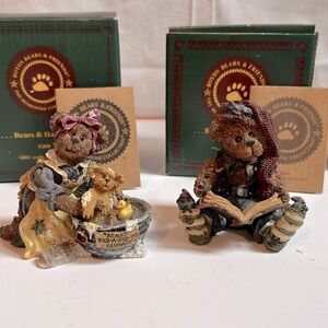 Boyds Bears bundle Edmund the Elf and Momma & Baby Rubadub collectible figurines